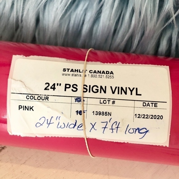 Permanent, Vinyl Roll, Hot Pink, Sign Vinyl, 24 Inches Wide x 7 Feet Long - Picture 4 of 6